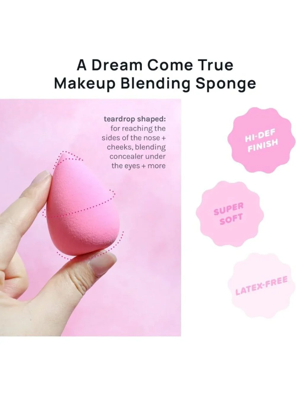 Latex-Free Makeup Sponge Set of 6 - Super Soft Blenders for Powder, Cream